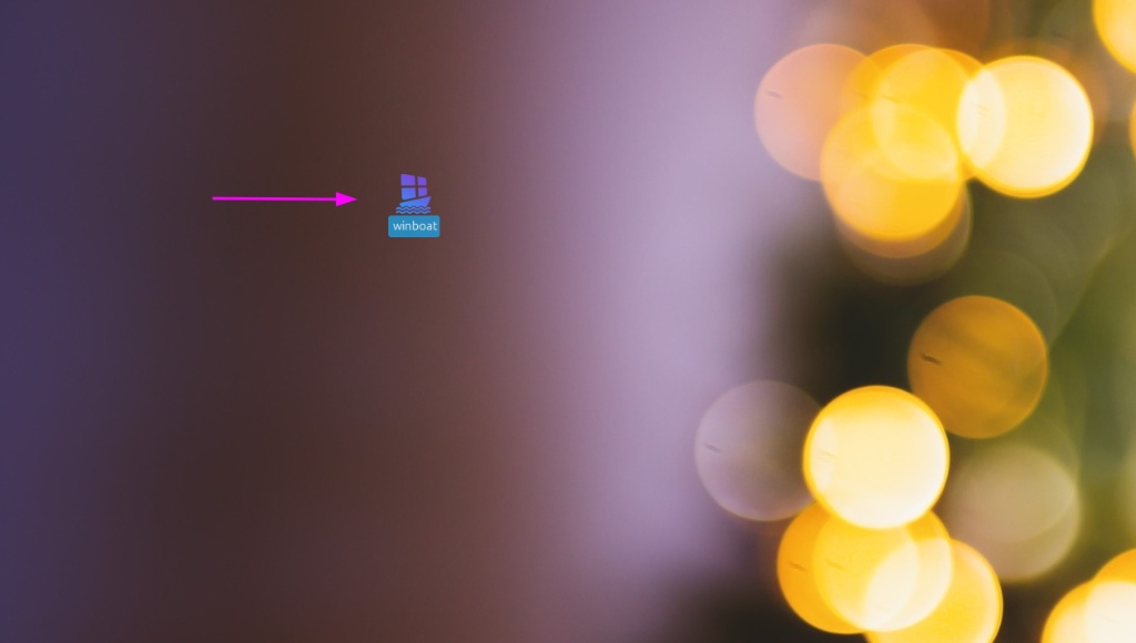 Icon WinBoat trên Desktop Linux Mint